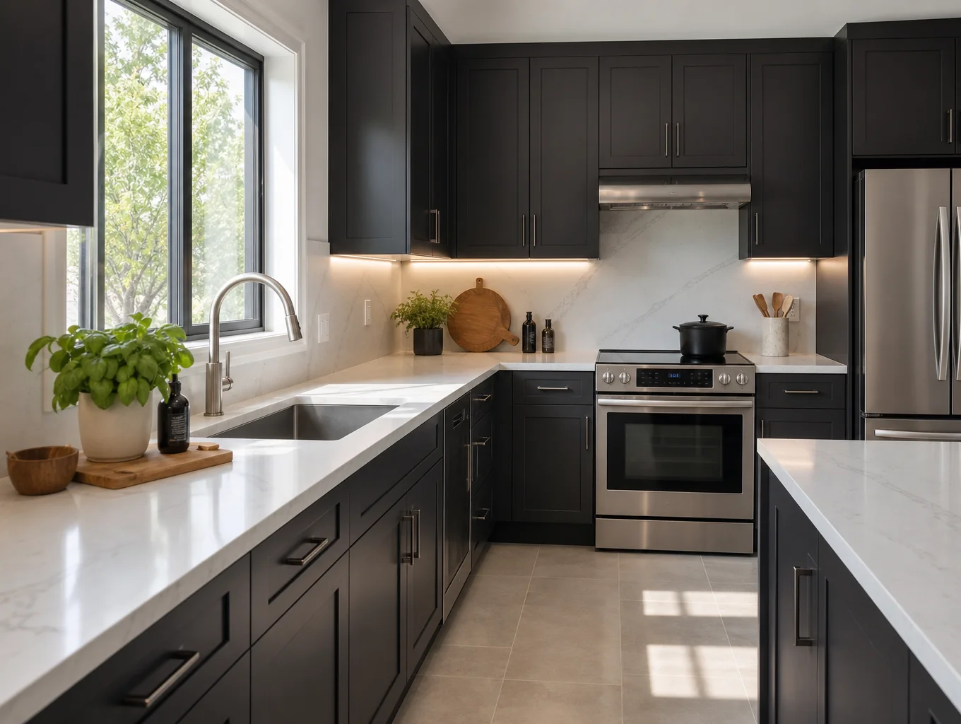 Example design inspiration of under-cabinet kitchen lighting in Dunwoody GA
